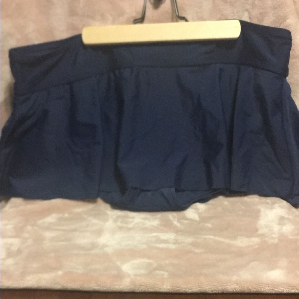 Bikini bottom with attached skirt
